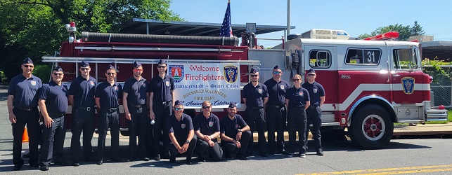 Pinneberg firemen waiting to march in the Rockville Memorial Day Parade